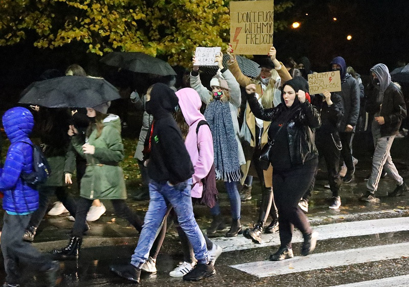 Kolejny protest przeszedł ulicami Polic