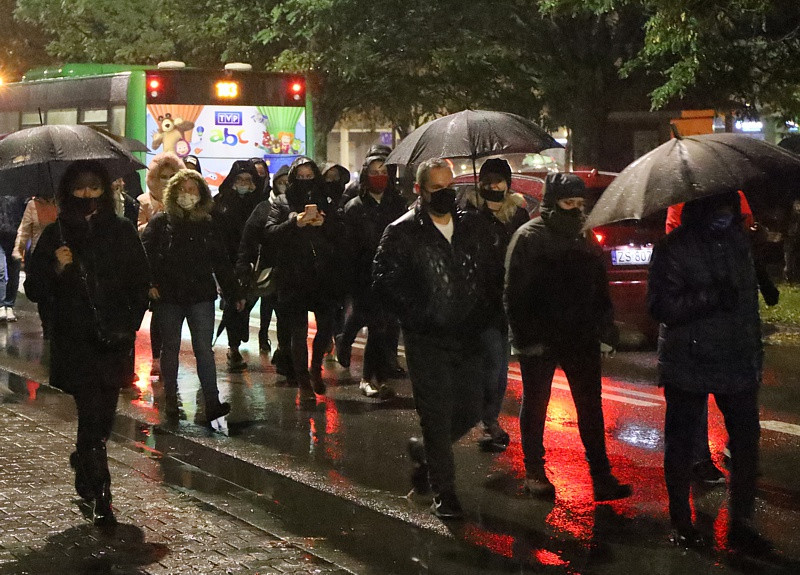 Kolejny protest przeszedł ulicami Polic