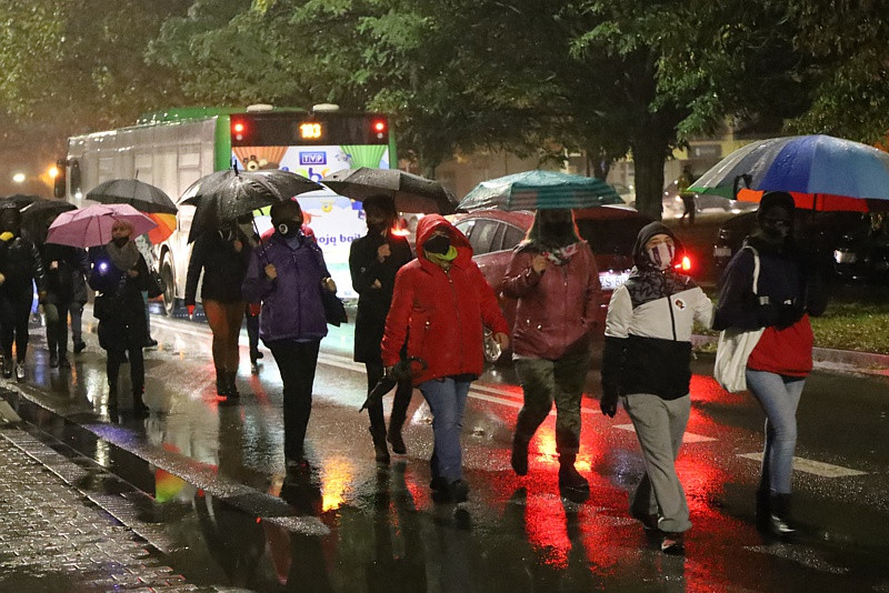 Kolejny protest przeszedł ulicami Polic