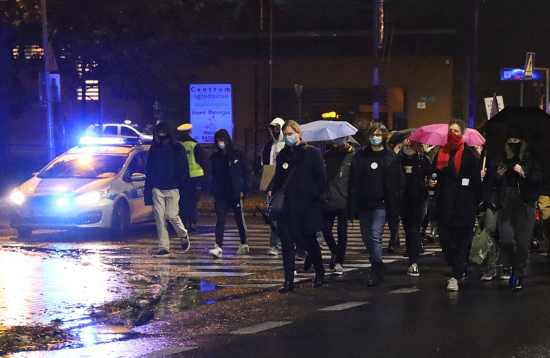 Kolejny protest przeszedł ulicami Polic