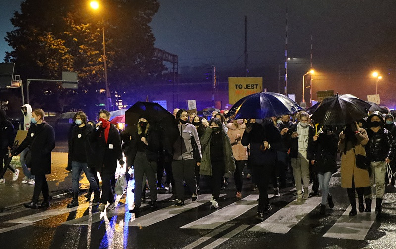 Kolejny protest przeszedł ulicami Polic