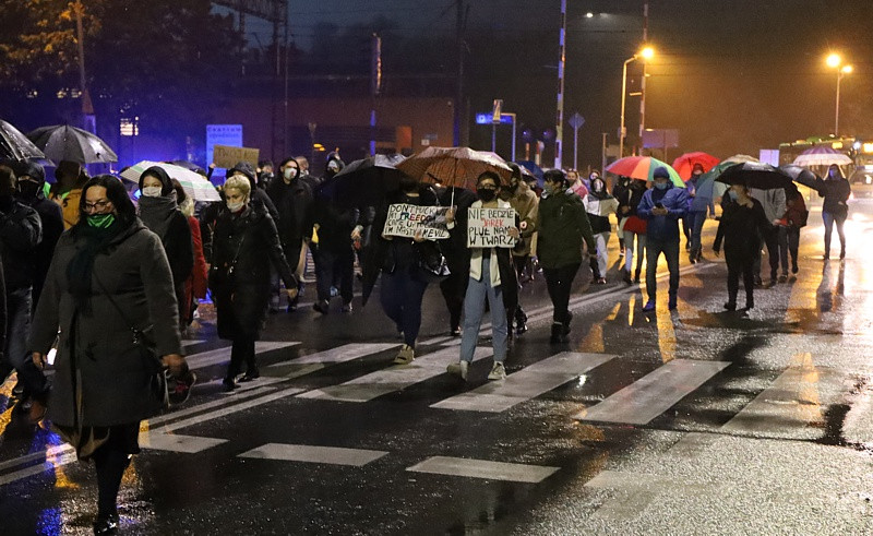 Kolejny protest przeszedł ulicami Polic