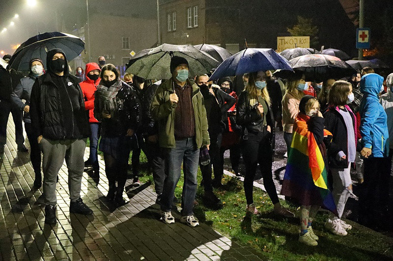 Kolejny protest przeszedł ulicami Polic