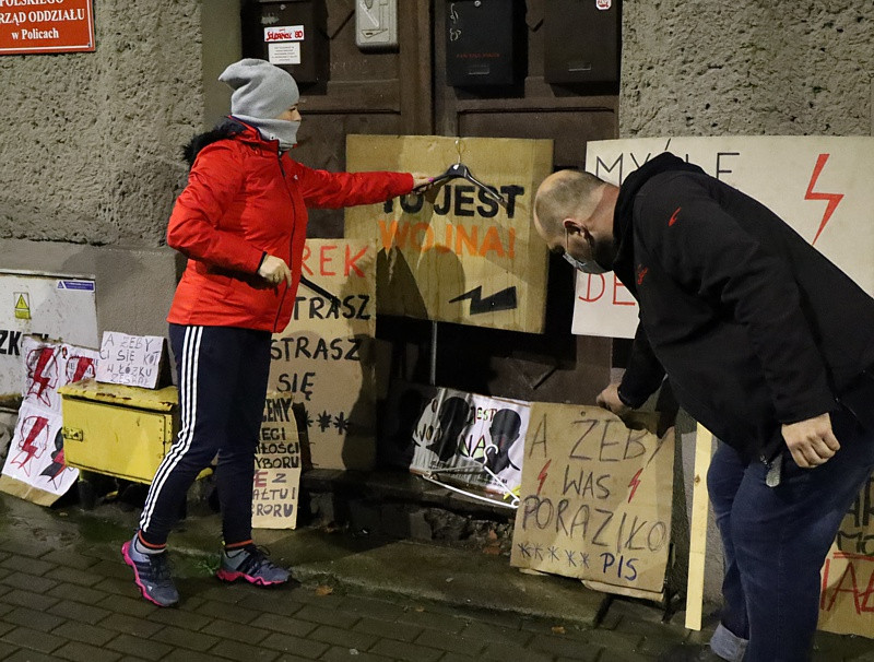 Kolejny protest przeszedł ulicami Polic