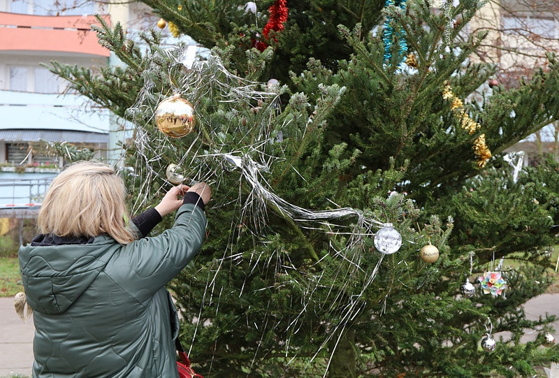 Bombki #bohaterskaInga zawisły na choince