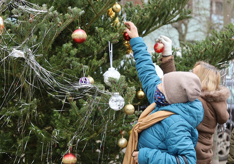 Bombki #bohaterskaInga zawisły na choince