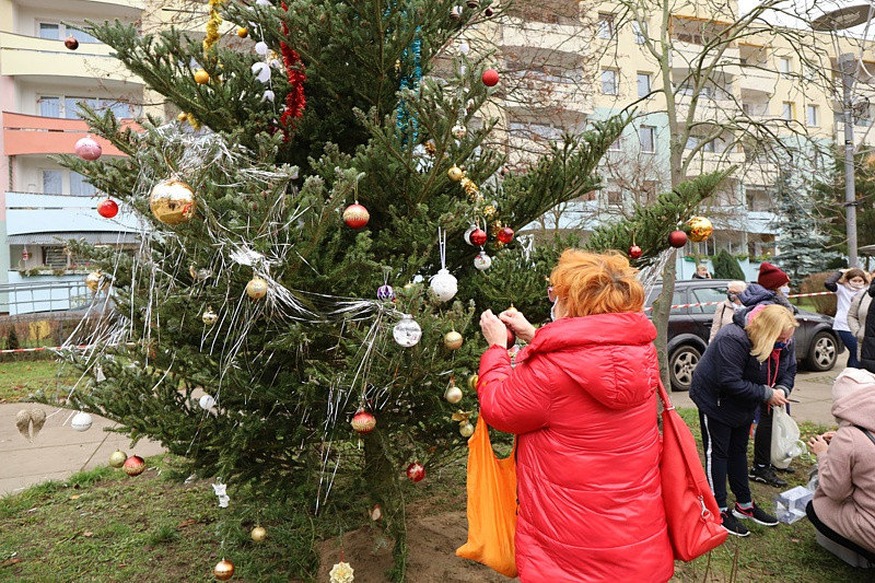 Bombki #bohaterskaInga zawisły na choince