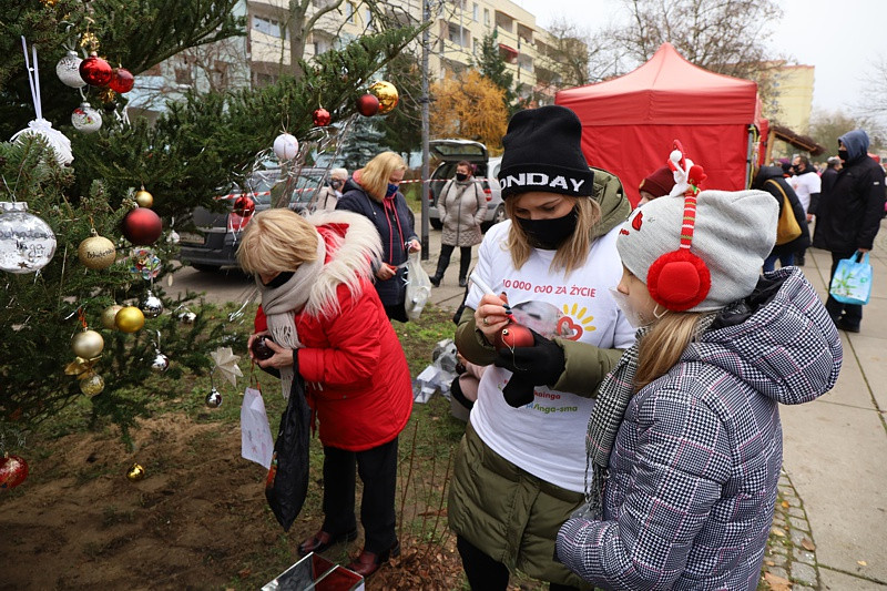 Bombki #bohaterskaInga zawisły na choince