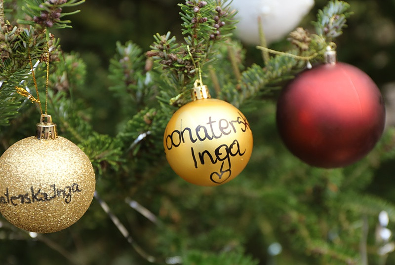 Bombki #bohaterskaInga zawisły na choince