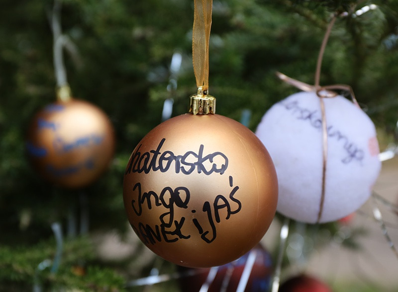 Bombki #bohaterskaInga zawisły na choince