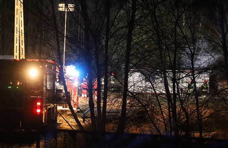 Pożar w Siedlicach, jedna osoba zginęła [foto]