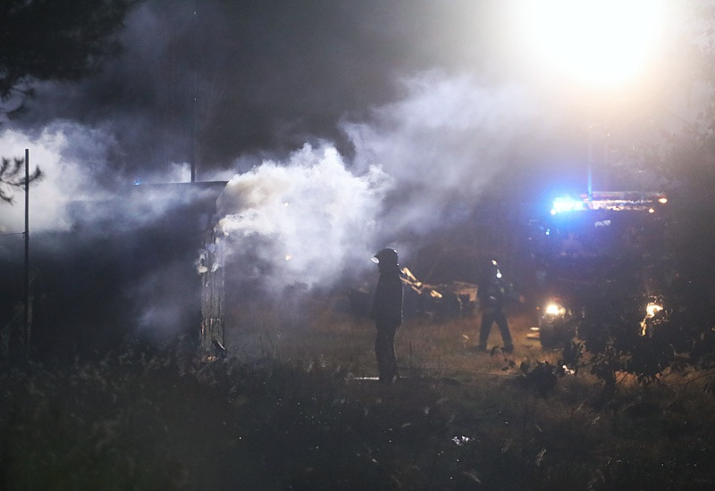 Pożar w Siedlicach, jedna osoba zginęła [foto]