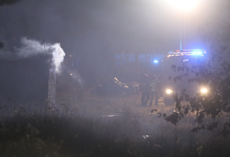 Pożar w Siedlicach, jedna osoba zginęła [foto]