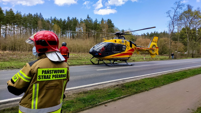 Śmiertelny wypadek w Trzeszczynie, zginęła kobieta [foto]