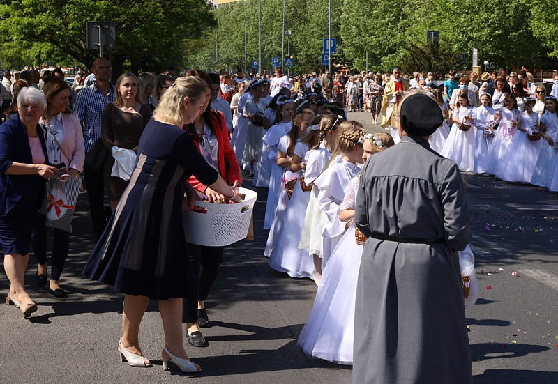 Boże Ciało – procesja w parafii pw. św. Kazimierza