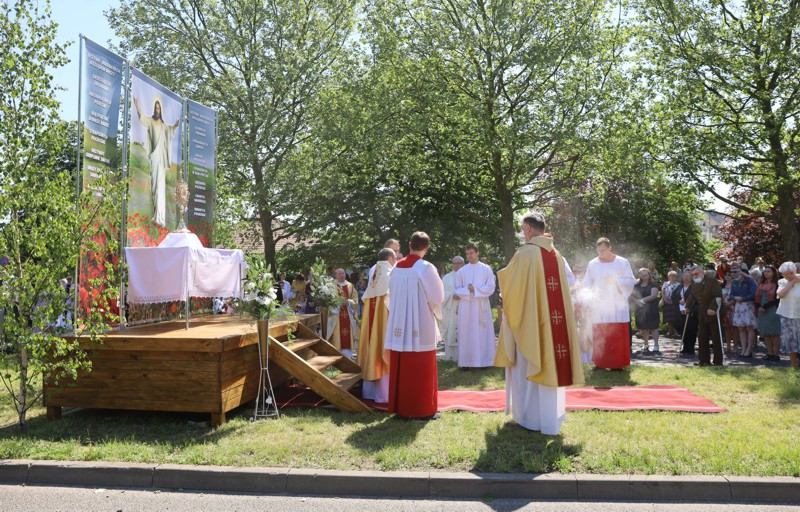 Boże Ciało – procesja w parafii pw. św. Kazimierza