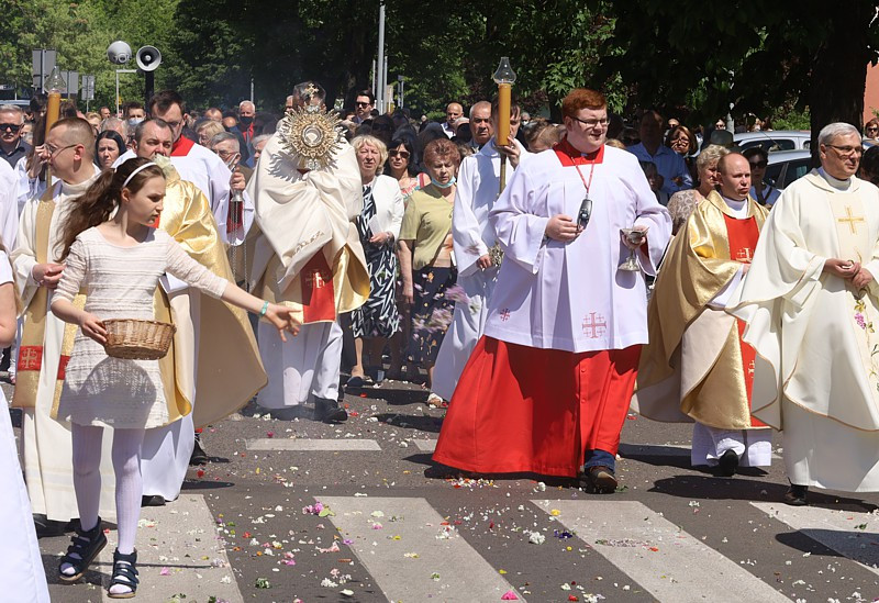 Boże Ciało – procesja w parafii pw. św. Kazimierza