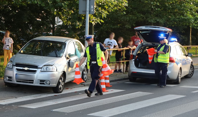 Zderzenie aut na ul. Piłsudskiego w Policach [foto]