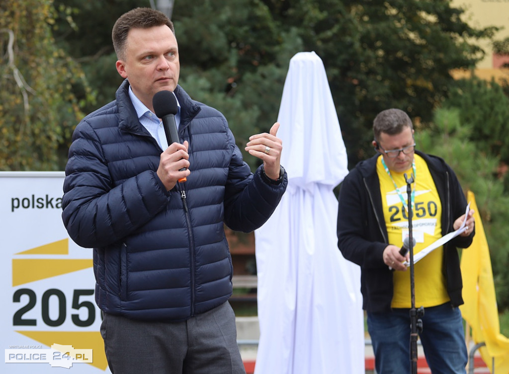 Szymon Hołownia w Policach