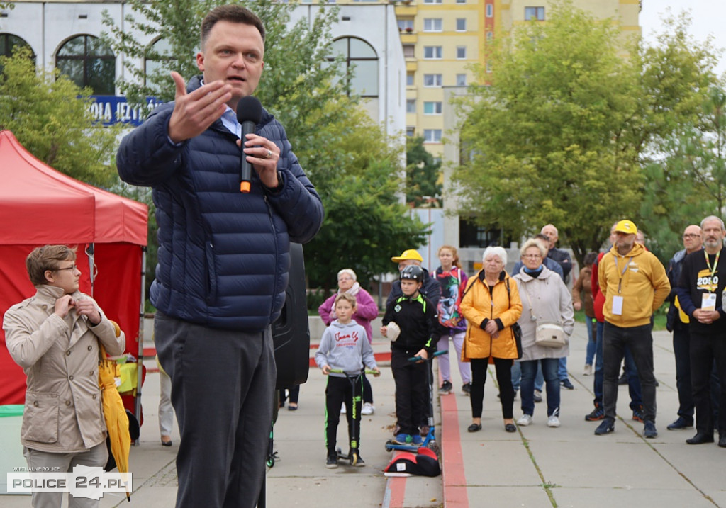 Szymon Hołownia w Policach
