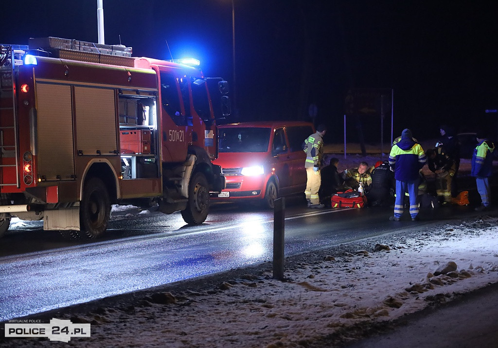 Potrącenie na ulicy Tanowskiej w Policach