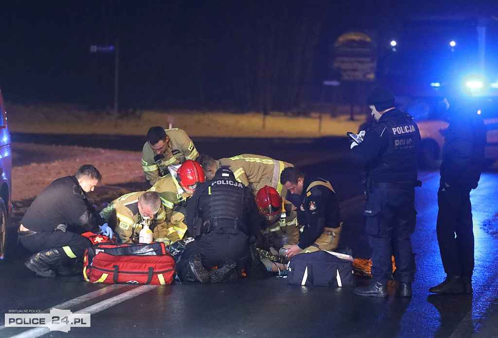 Potrącenie na ulicy Tanowskiej w Policach
