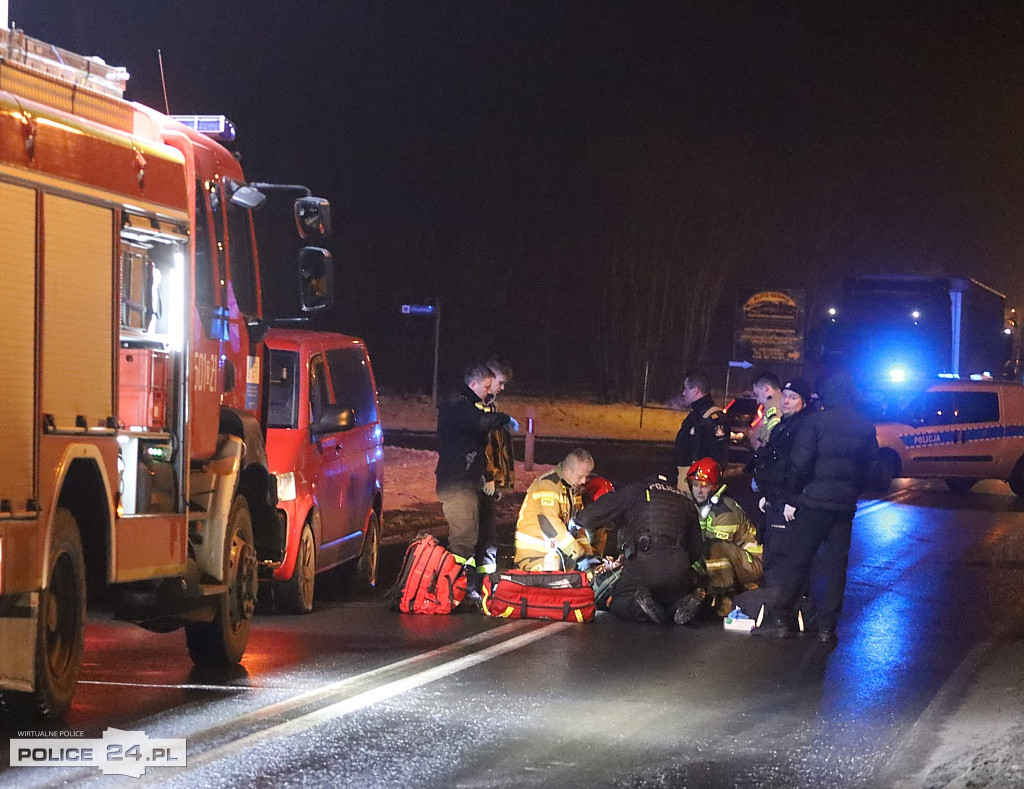 Potrącenie na ulicy Tanowskiej w Policach