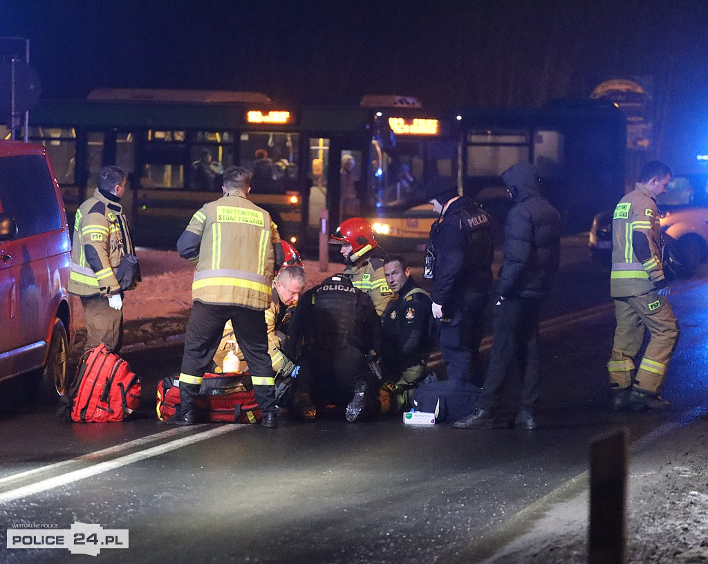 Potrącenie na ulicy Tanowskiej w Policach