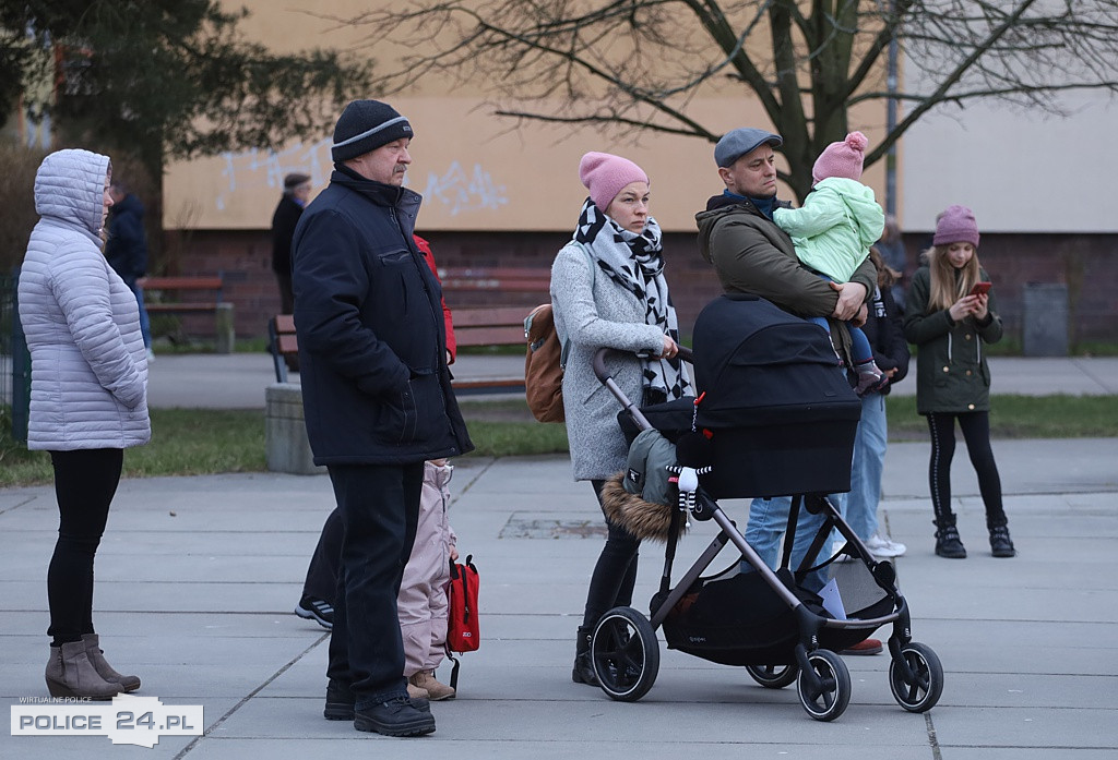 Manifestacja w Policach przeciwko wojnie