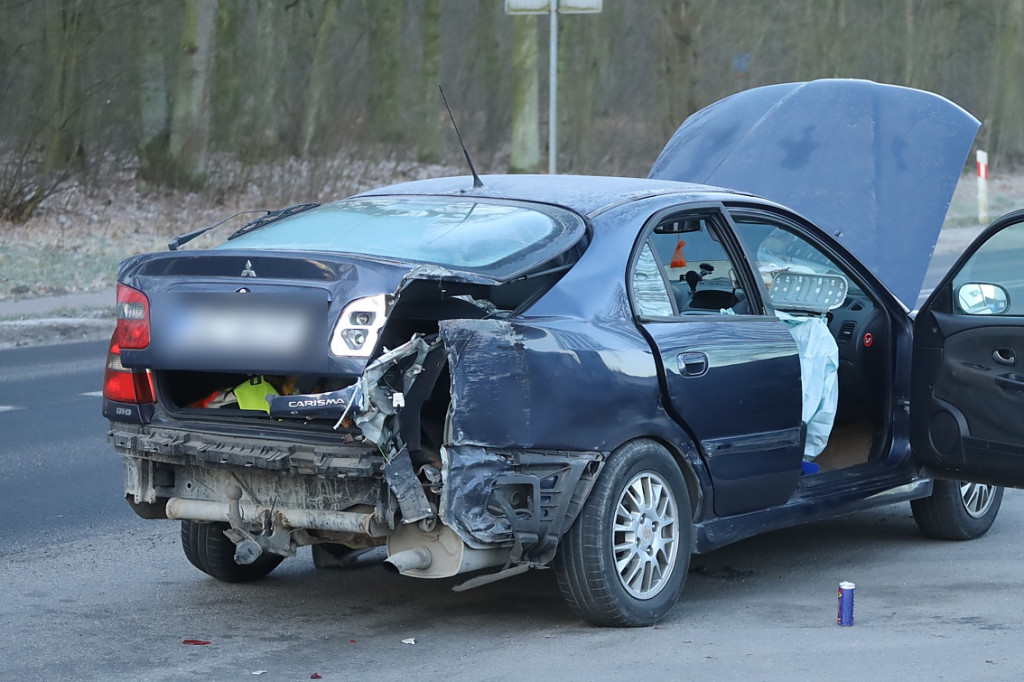 Wypadek na ul. Tanowskiej w Policach