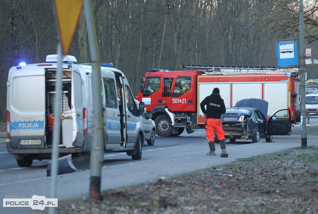 Wypadek na ul. Tanowskiej w Policach