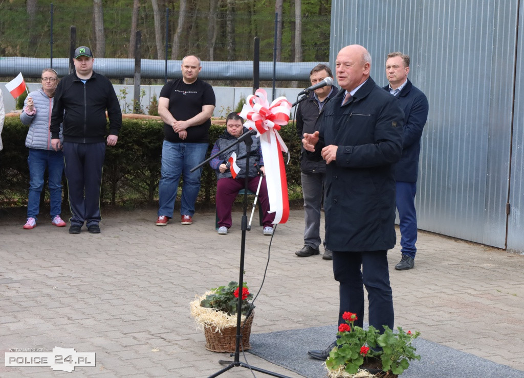 Uroczystość wciągnięcia flagi w PSONI Police