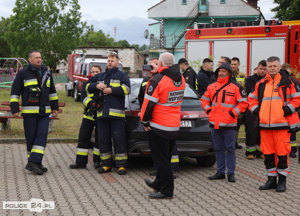 Pożar w szkole, wypadek, poród – ćwiczenia służb w Trzebieży