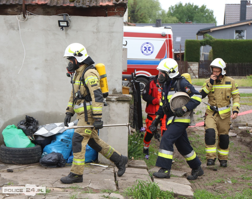 Pożar w szkole, wypadek, poród – ćwiczenia służb w Trzebieży