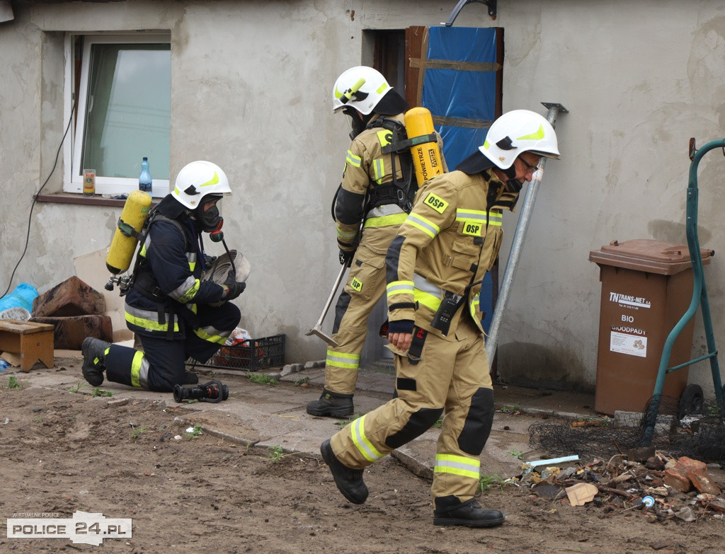 Pożar w szkole, wypadek, poród – ćwiczenia służb w Trzebieży