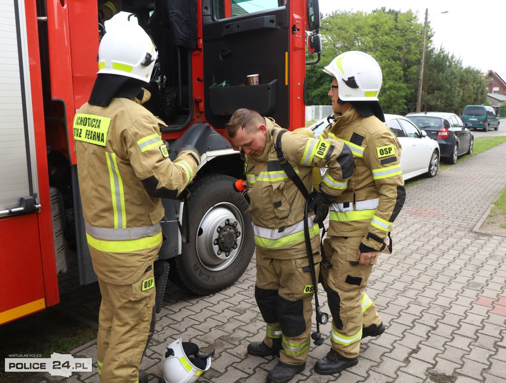 Pożar w szkole, wypadek, poród – ćwiczenia służb w Trzebieży