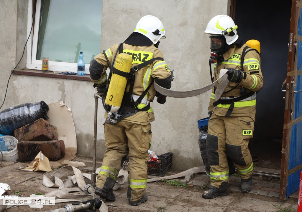 Pożar w szkole, wypadek, poród – ćwiczenia służb w Trzebieży