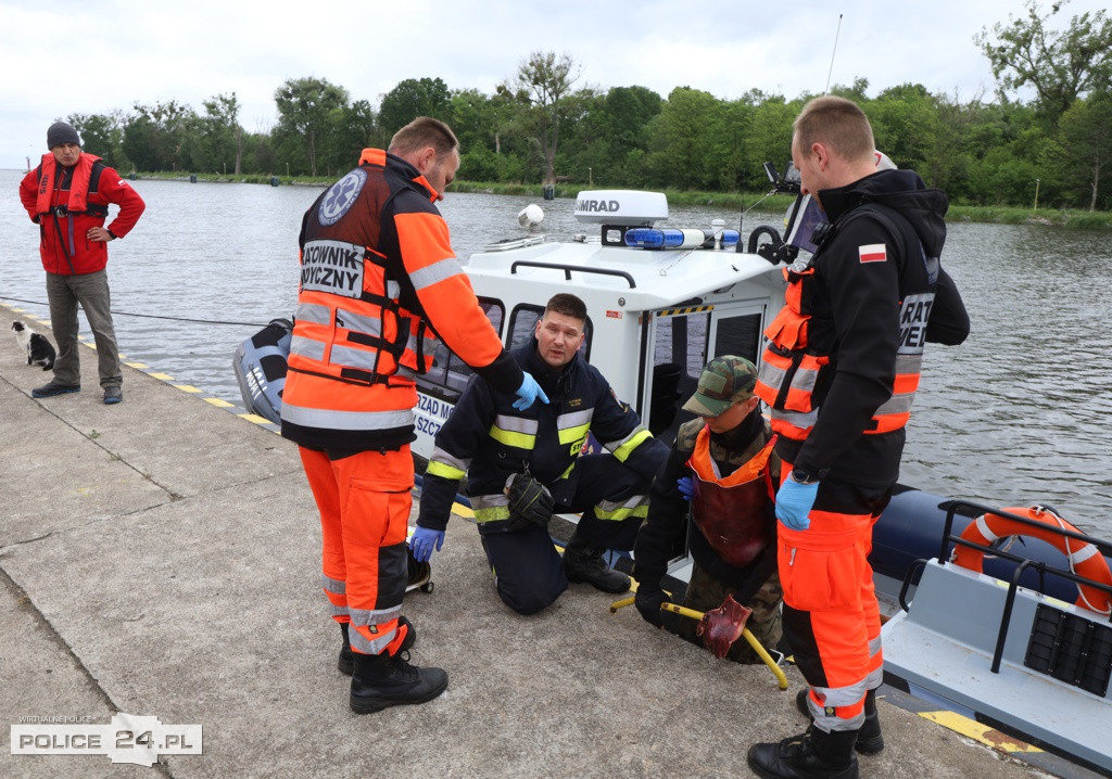 Pożar w szkole, wypadek, poród – ćwiczenia służb w Trzebieży