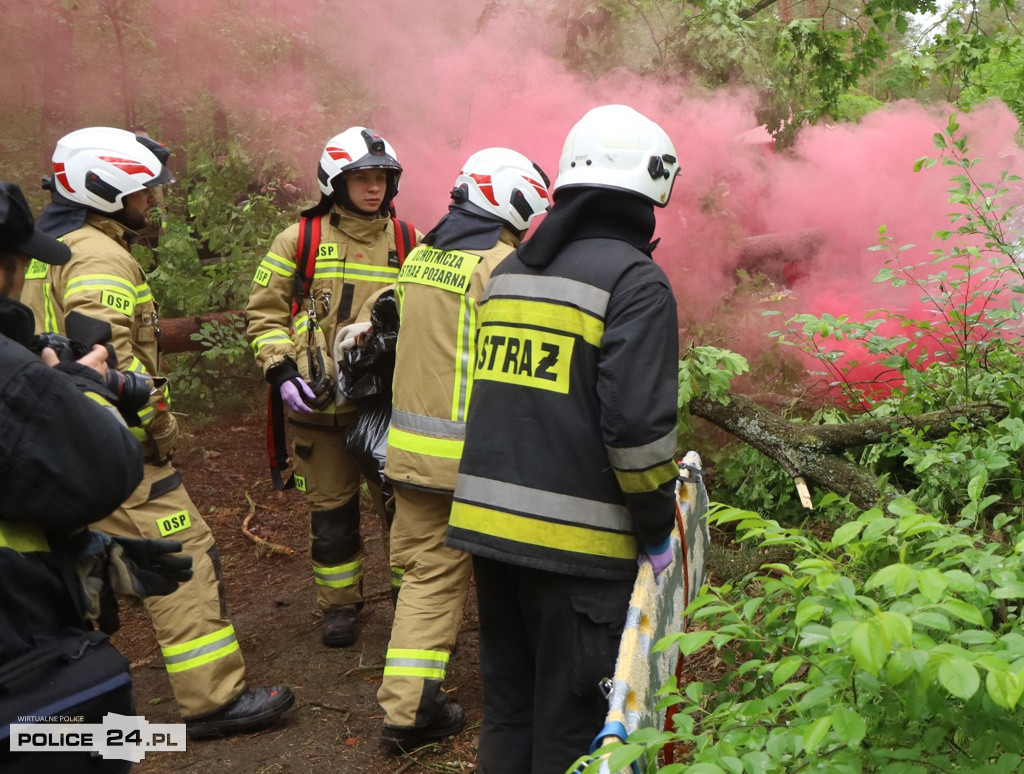 Pożar w szkole, wypadek, poród – ćwiczenia służb w Trzebieży