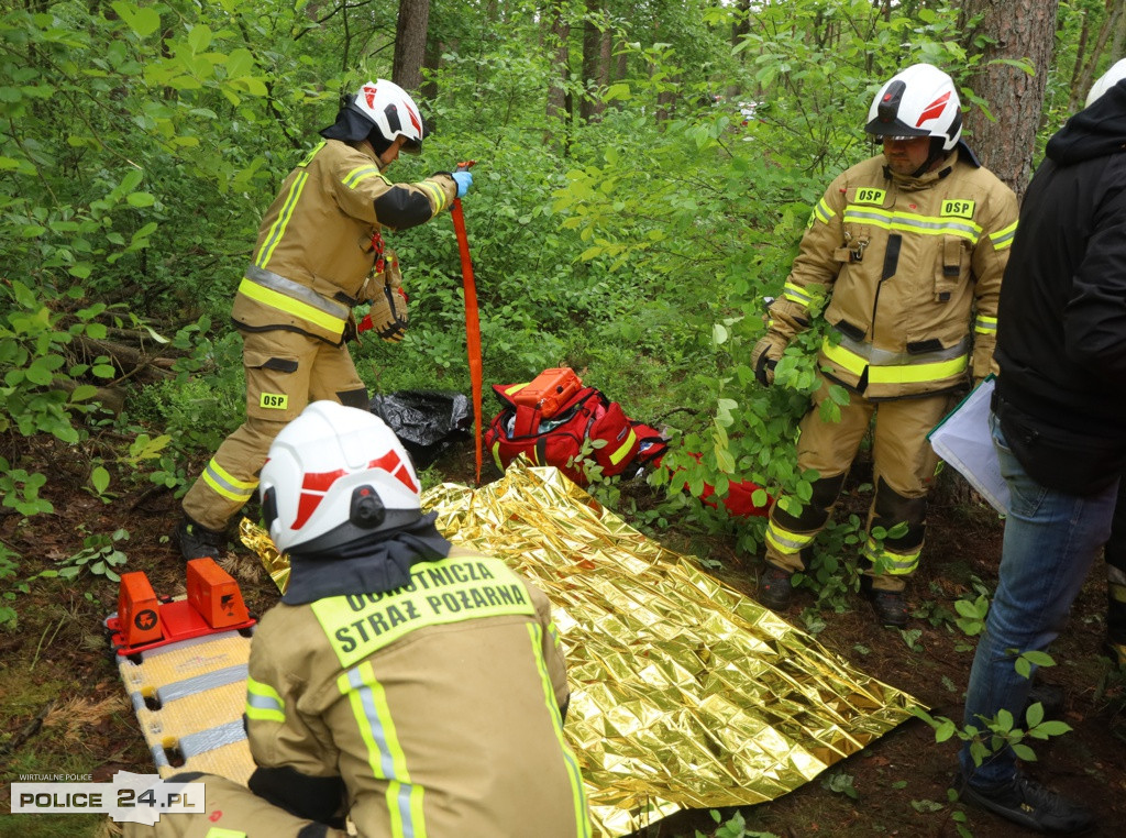 Pożar w szkole, wypadek, poród – ćwiczenia służb w Trzebieży
