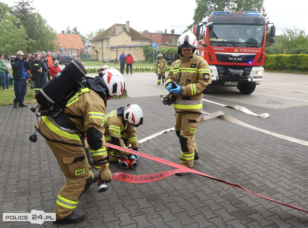 Pożar w szkole, wypadek, poród – ćwiczenia służb w Trzebieży