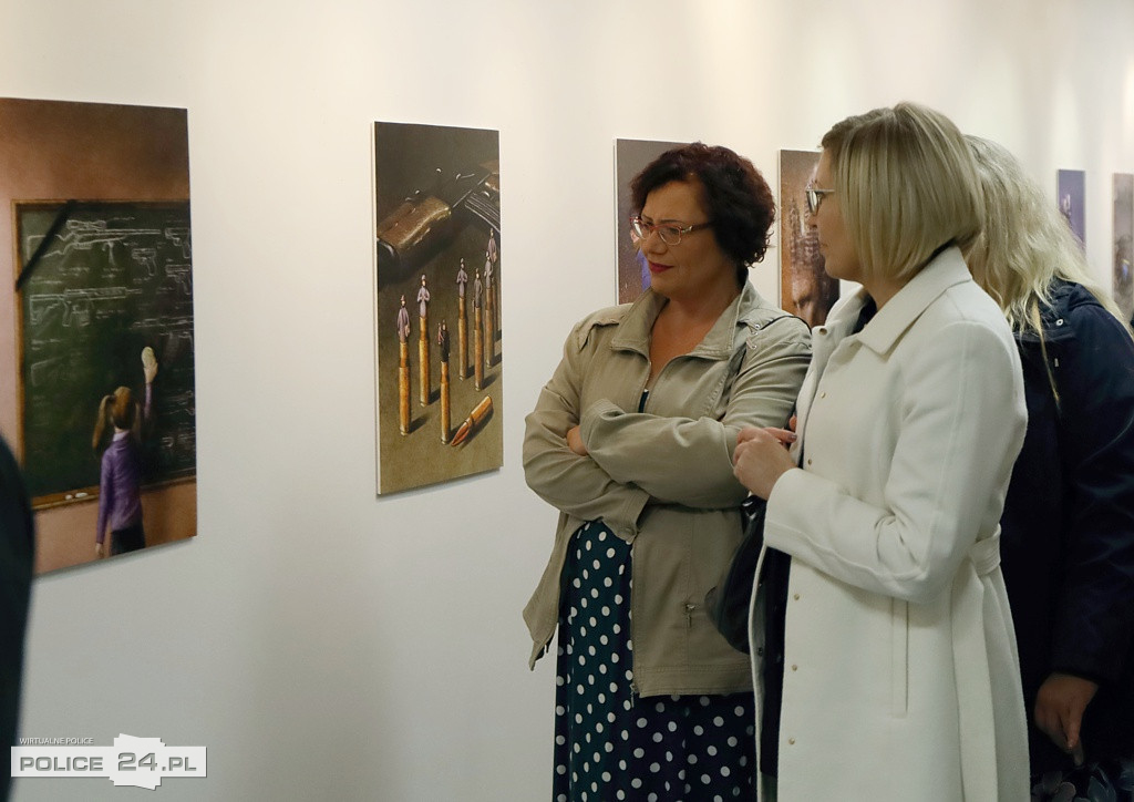 Wernisaż Pawła Kuczyńskiego w polickim MOK