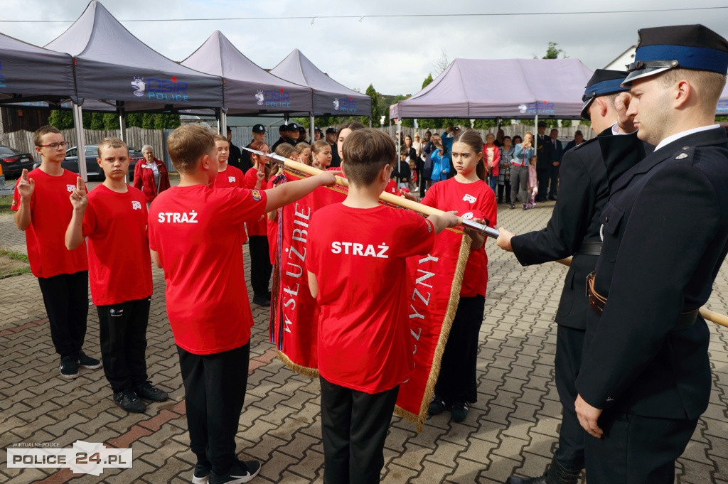 Ślubowanie Młodzieżowej Drużyny Pożarniczej w OSP Trzebież