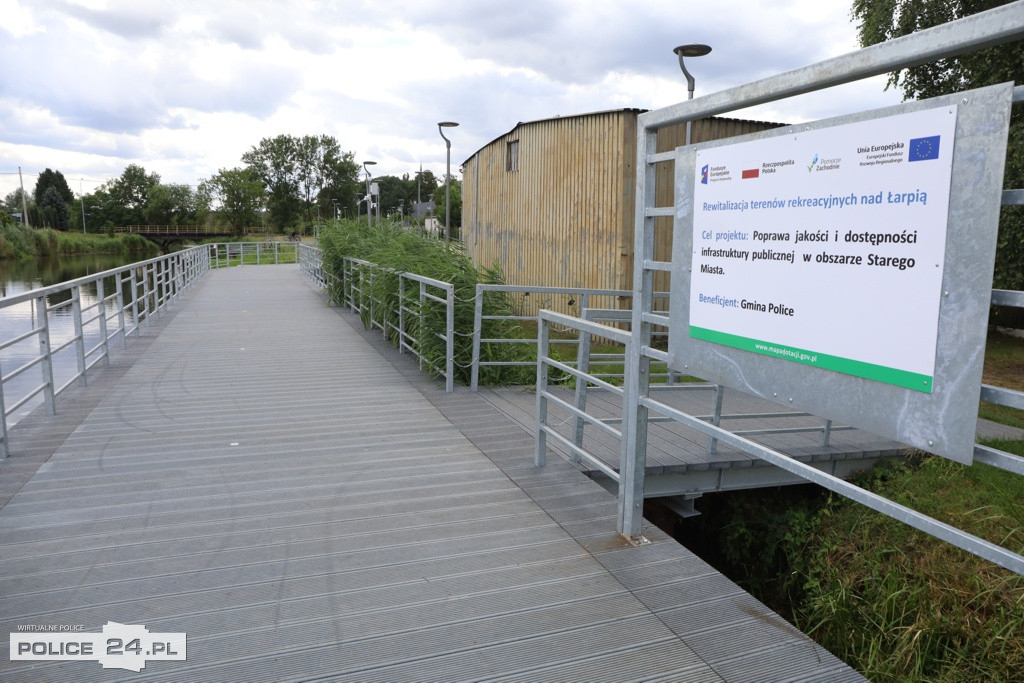 Bulwary nad Łarpią w Policach oficjalnie otwarte
