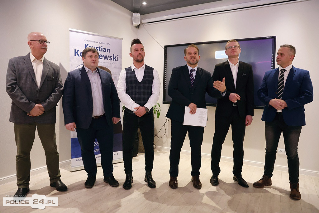 Konferencja prasowa KWW Projekt Police Krystiana Kowalewskiego