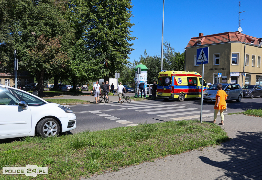 Wypadek na ul. Grunwaldzkiej w Policach