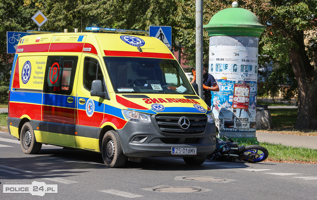 Wypadek na ul. Grunwaldzkiej w Policach