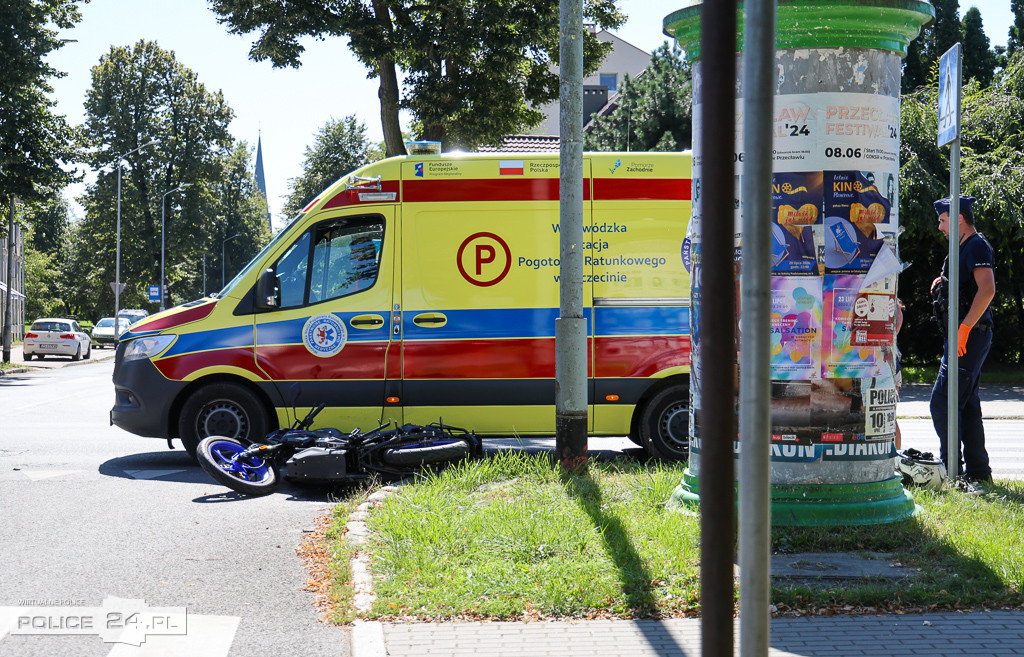 Wypadek na ul. Grunwaldzkiej w Policach