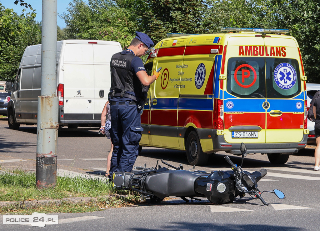 Wypadek na ul. Grunwaldzkiej w Policach