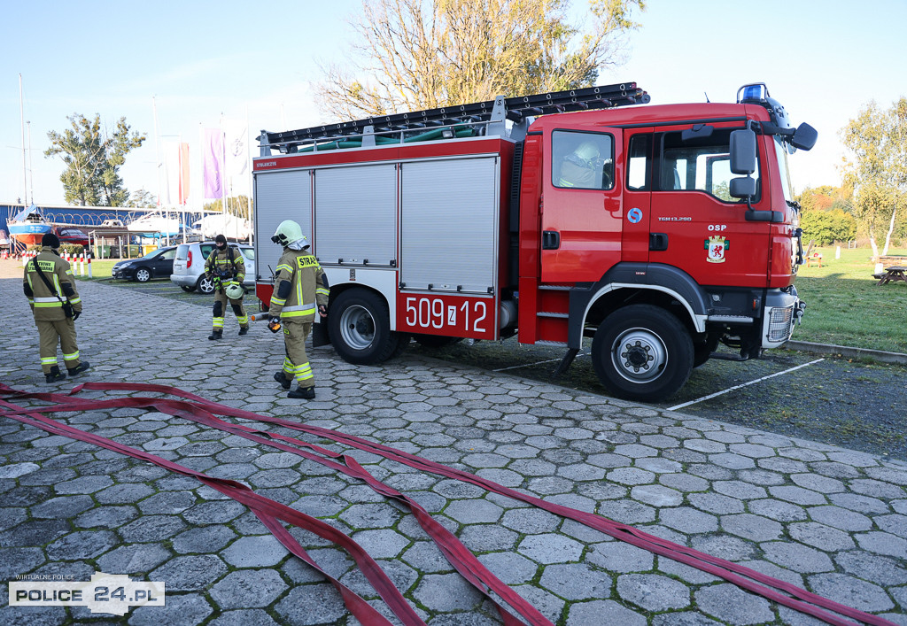 Ćwiczenia ratownicze w Trzebieży